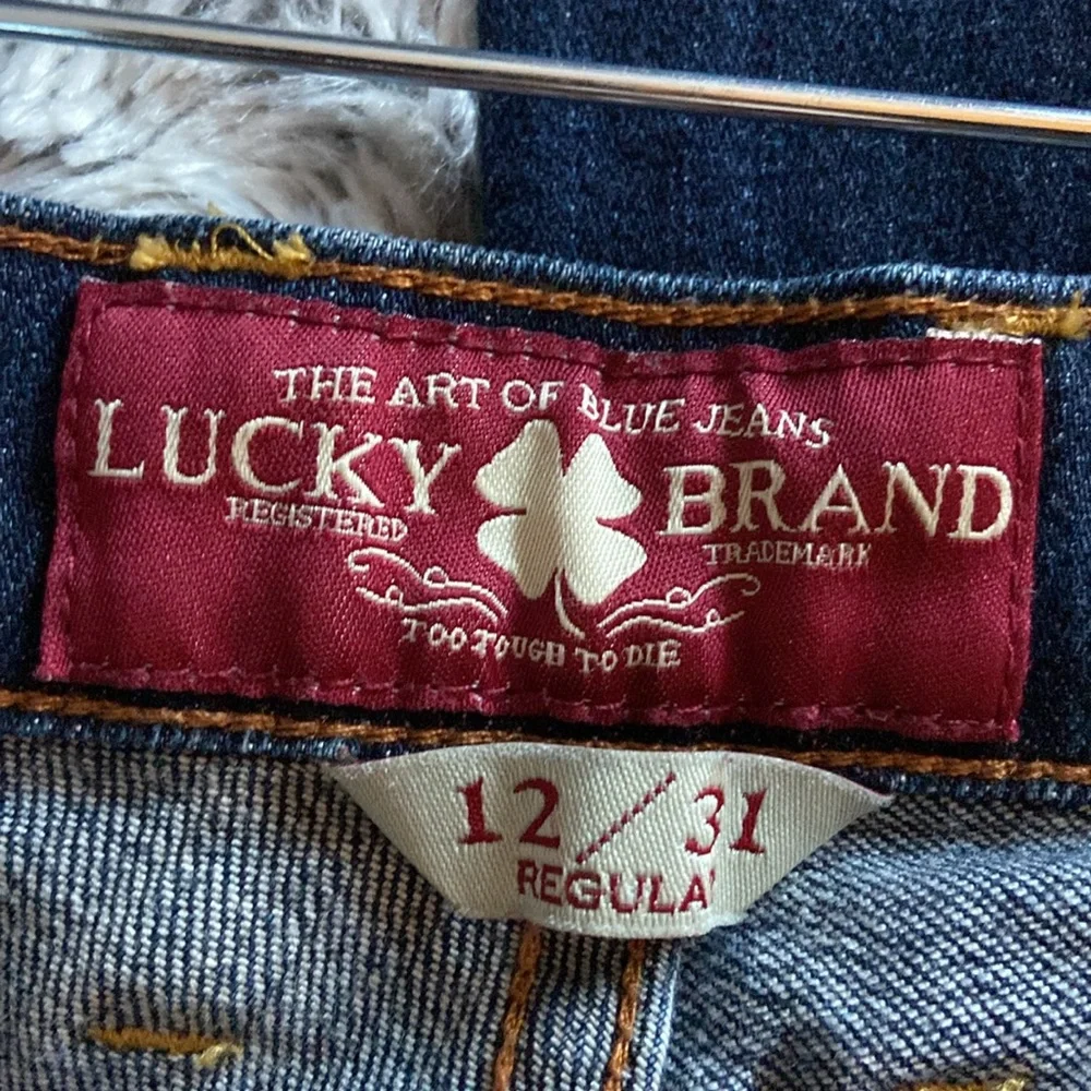 Lucky brand dark rinse Sofia boot jeans size 12 regular